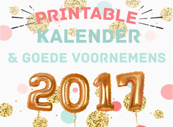Te gekke gratis kalender printable voor 2017