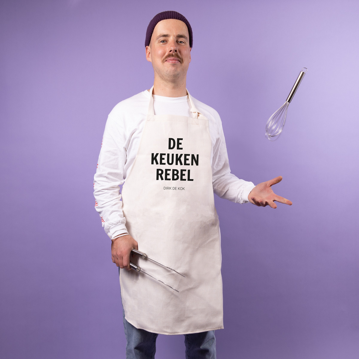 Personaliseerbaar keuken schort – de keuken rebel