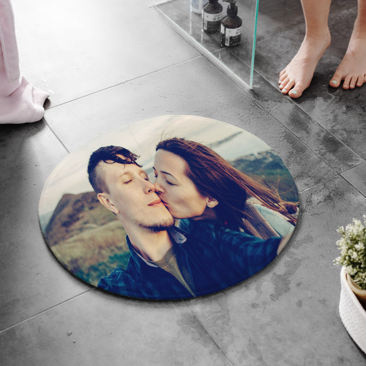 Personaliseerbare badmat met foto