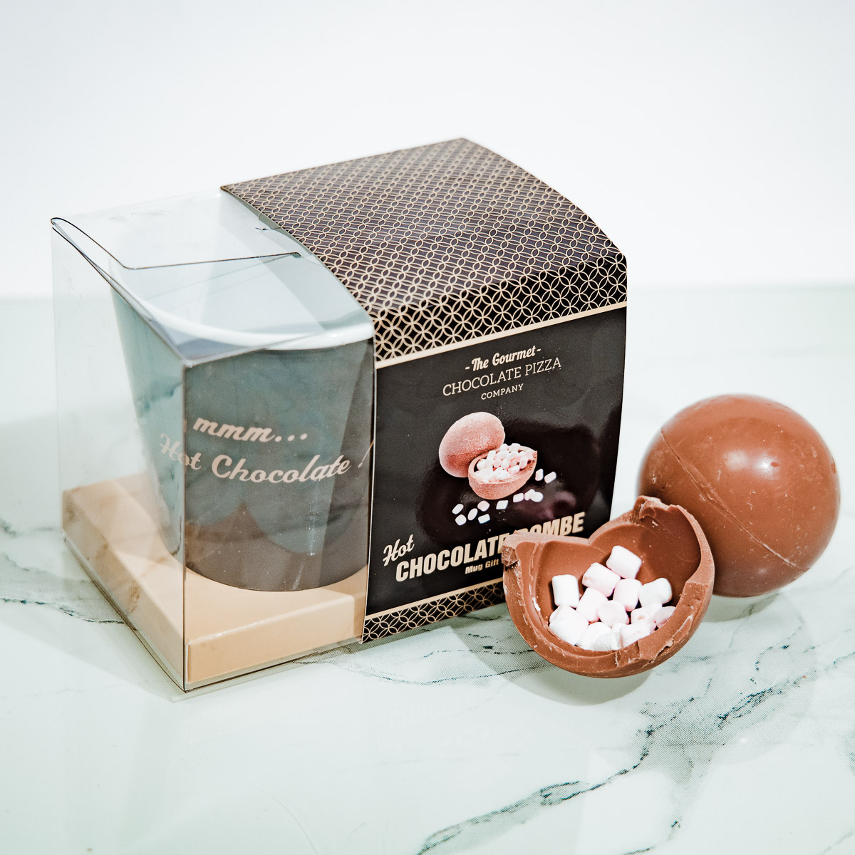 Chocoladebom met mok geschenkset