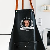 Gepersonaliseerd schort BBQ koning met foto