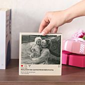 Foto op Hout in Instagram-stijl