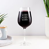 Gepersonaliseerd wijnglas met spreuk