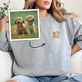 Gepersonaliseerde trui met kleine huisdier illustratie