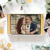 Gepersonaliseerde chocolade met foto - 24 stukjes