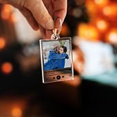Gepersonaliseerde Acryl Sleutelhanger met Foto en Songtitel