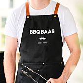 Personaliseerbaar schort met tekst en symbool