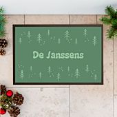 Gepersonaliseerde deurmat met tekst en achtergronden
