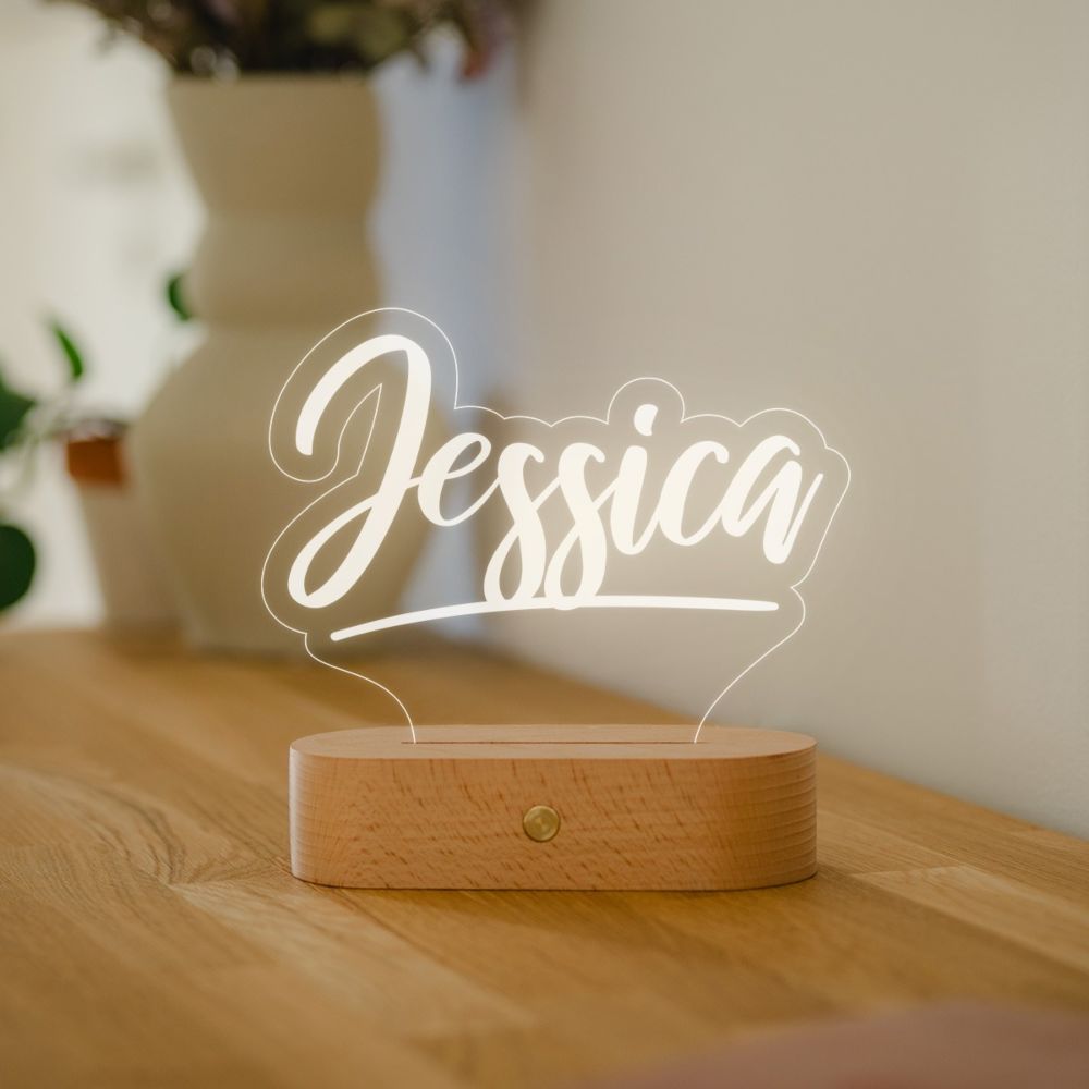 Gepersonaliseerde LED Lamp met Naam