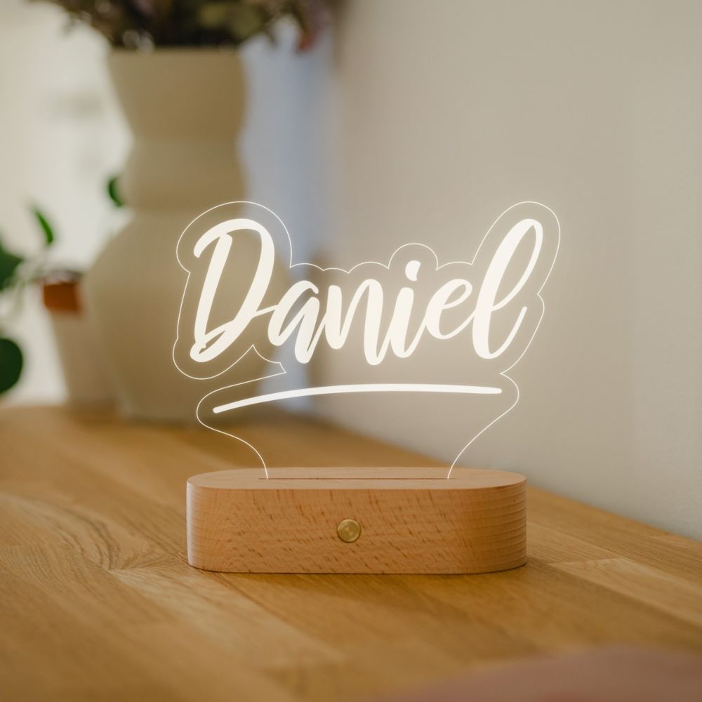 Gepersonaliseerde LED Lamp met Naam
