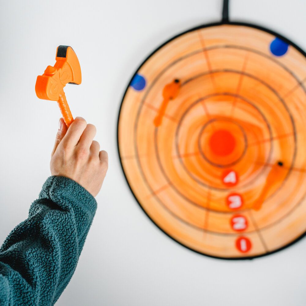 Bijl gooi spel voor binnen