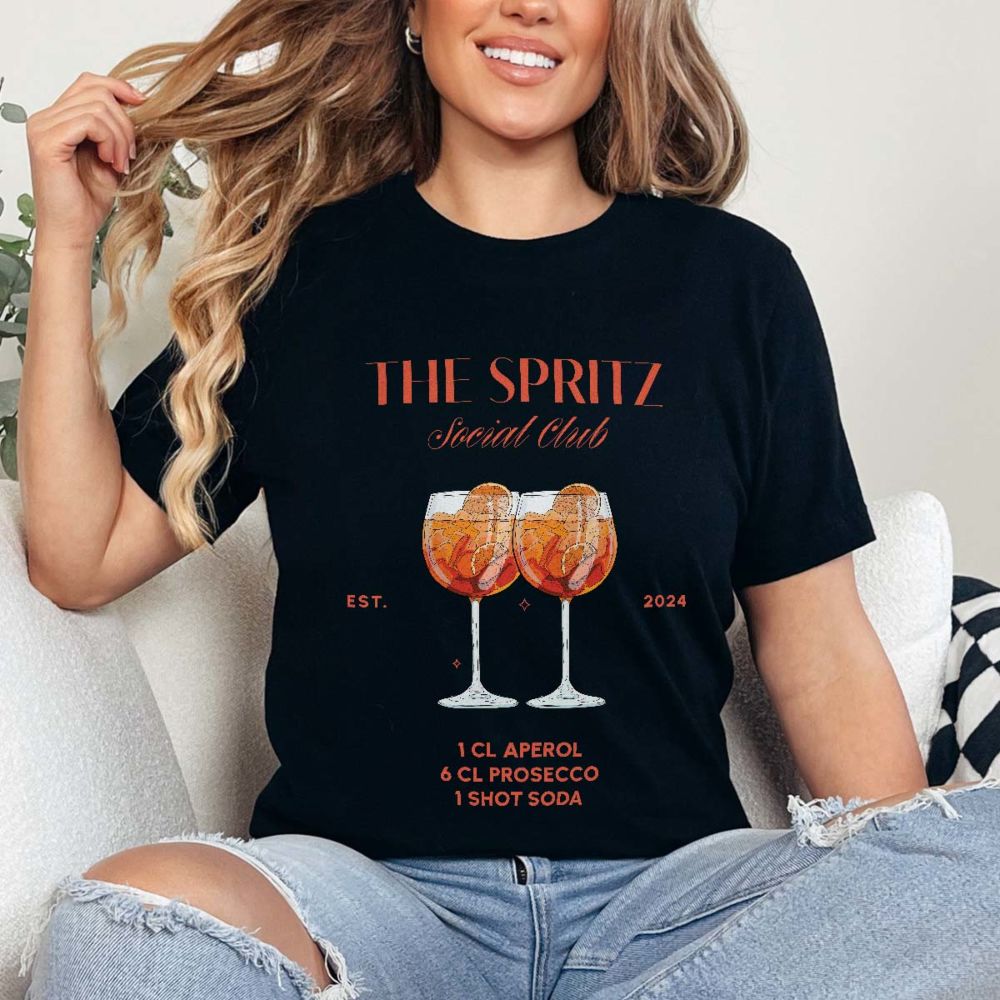 Gepersonaliseerd t-shirt met drankjes en tekst