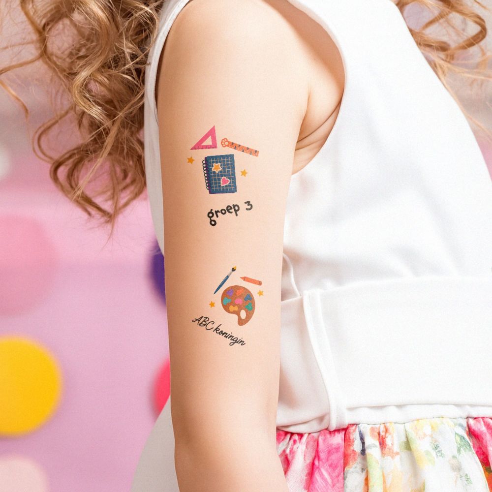 Personalisierbare Kinder Tattoos Schulanfang Personalisierbare Kinder Tattoos Schulanfang