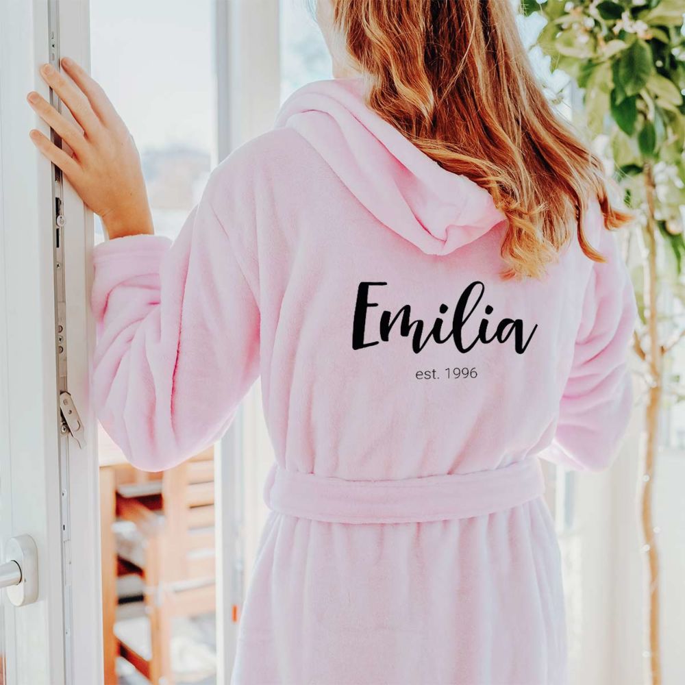 Personaliseerbare badjas met naam