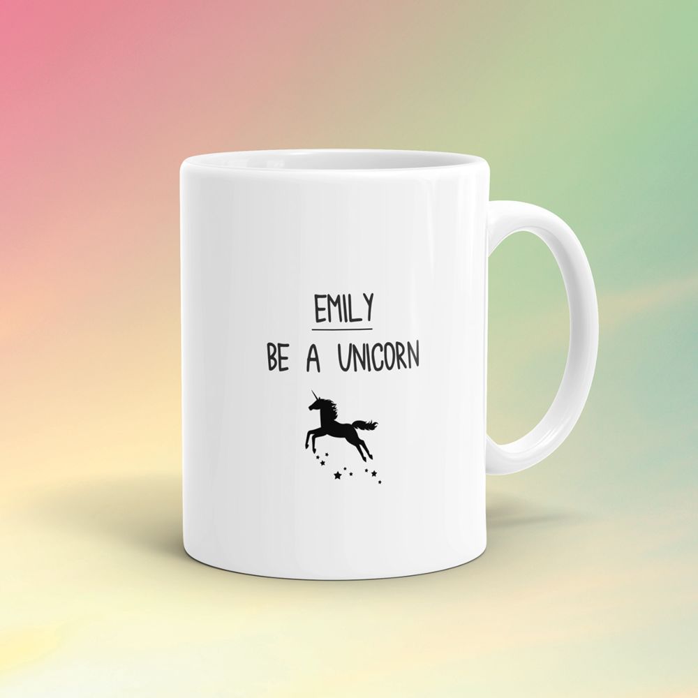 Personaliseerbare Eenhoorn Mok Personaliseerbare Eenhoorn Mok