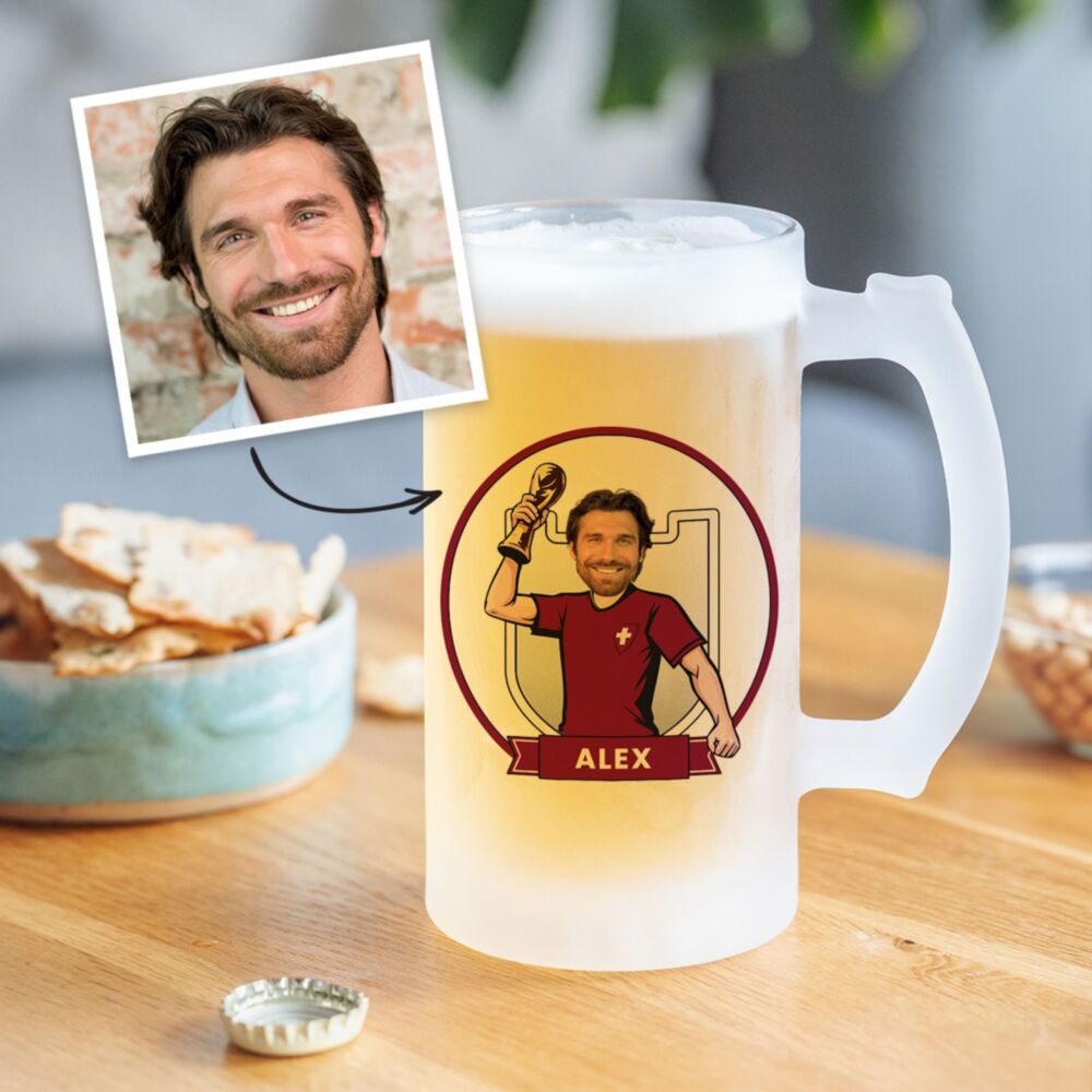 Personaliseerbare WK-bierpul met foto