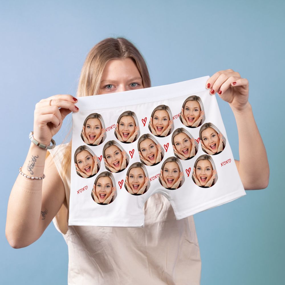 Boxershort met Gezicht en Achtergronden