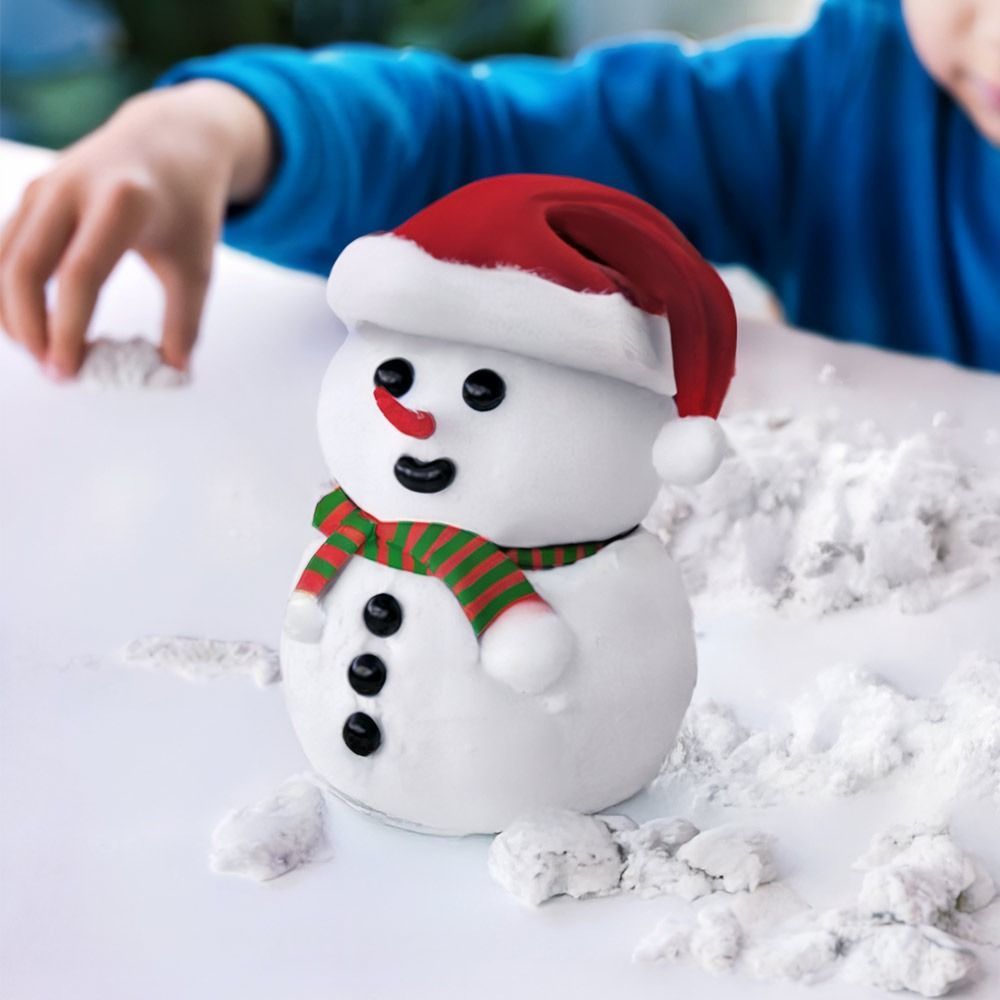 Sneeuwpop bouwset met kinetisch zand