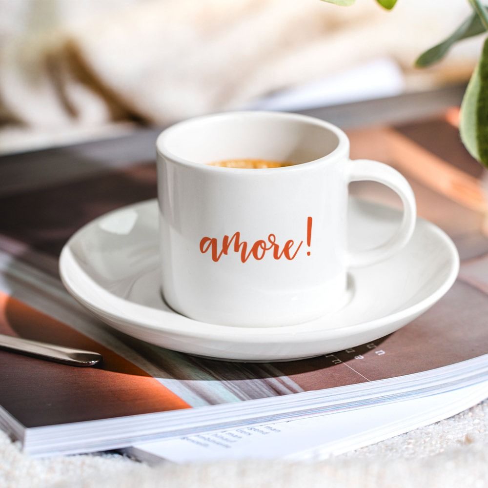 Gepersonaliseerde espresso mok met tekst