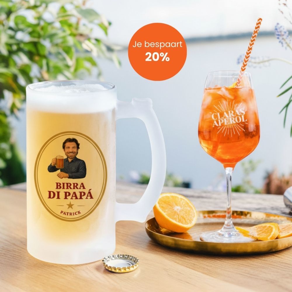 Geschenkset Aperolglas und Bierkrug Geschenkset Aperolglas und Bierkrug
