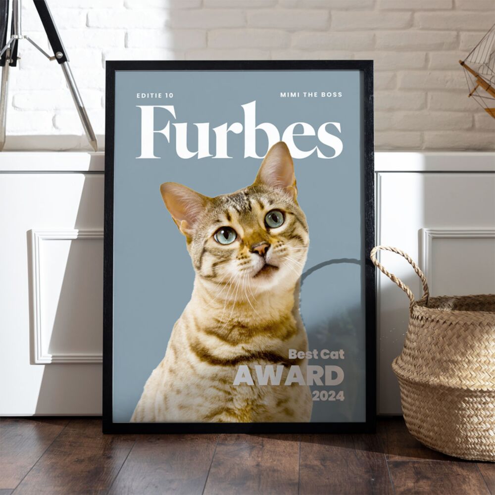 Gepersonaliseerde poster huisdier tijdschrift