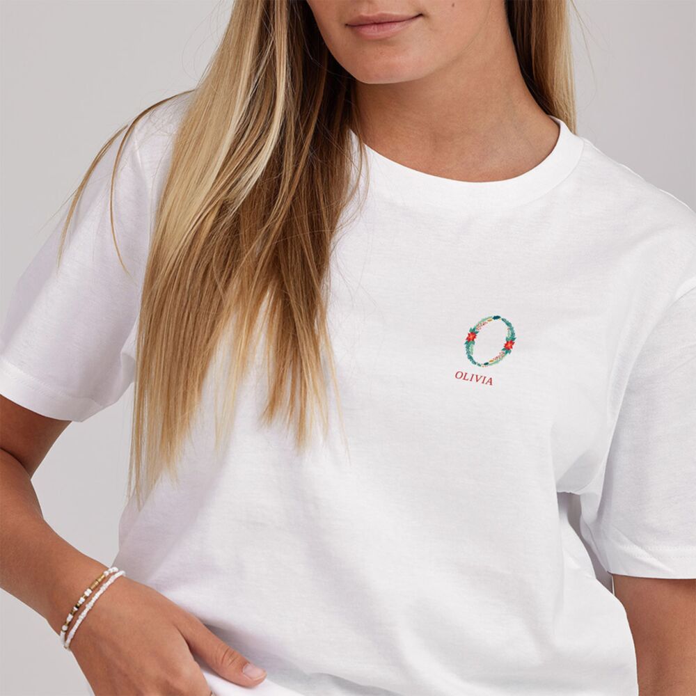 Gepersonaliseerd t-shirt met winters monogram