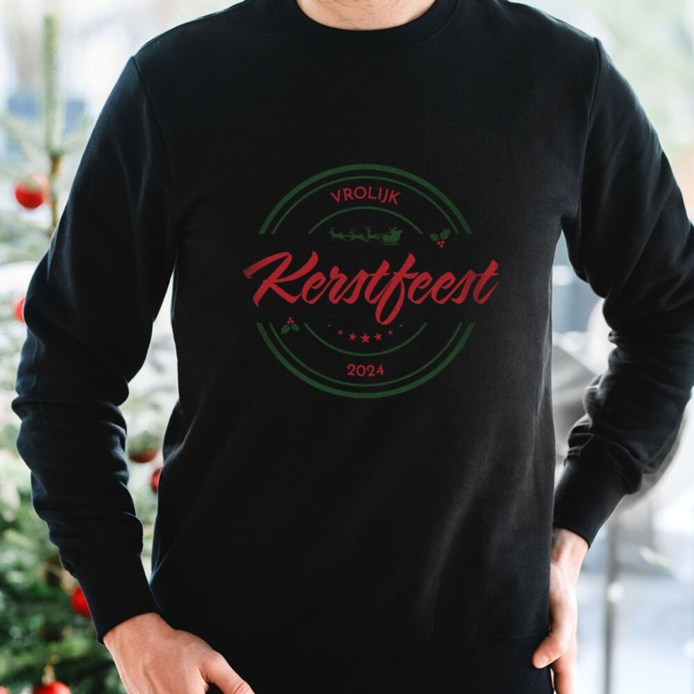 Gepersonaliseerde kersttrui met naam en tekst