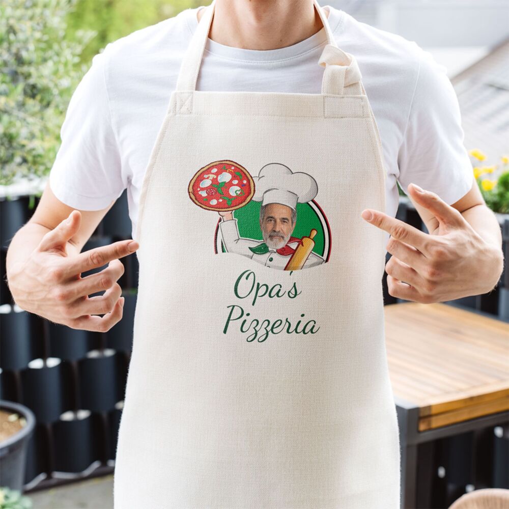 Personaliseerde Keuken Schort met Foto en Naam