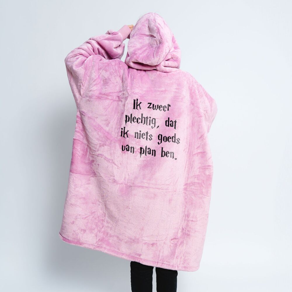 Gepersonaliseerde Hoodie Deken met Tekst