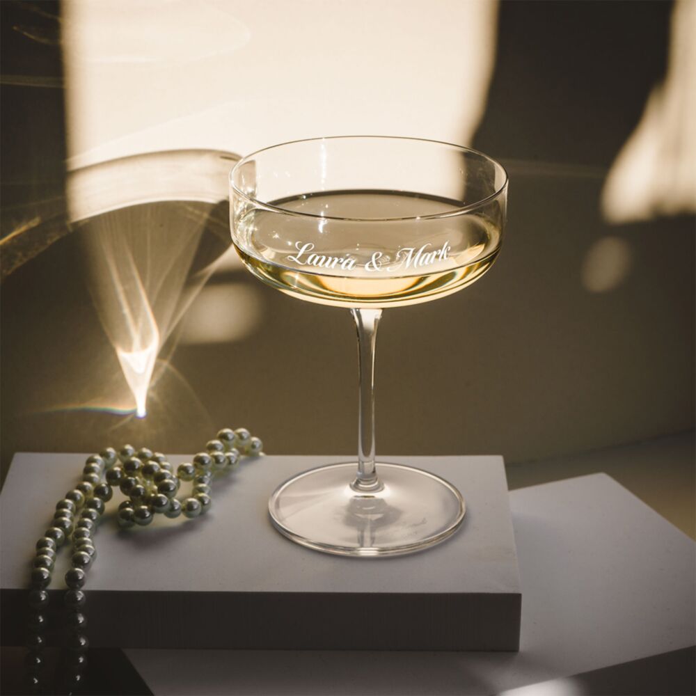 Gepersonaliseerd Champagneglas met Gravure – Verlovingsgeschenk