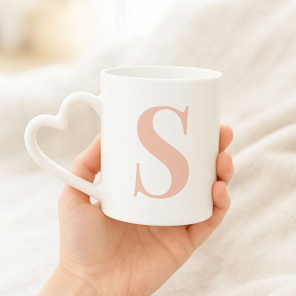 Personaliseerbare Mok met Monogram - Initiaal Koffiemok