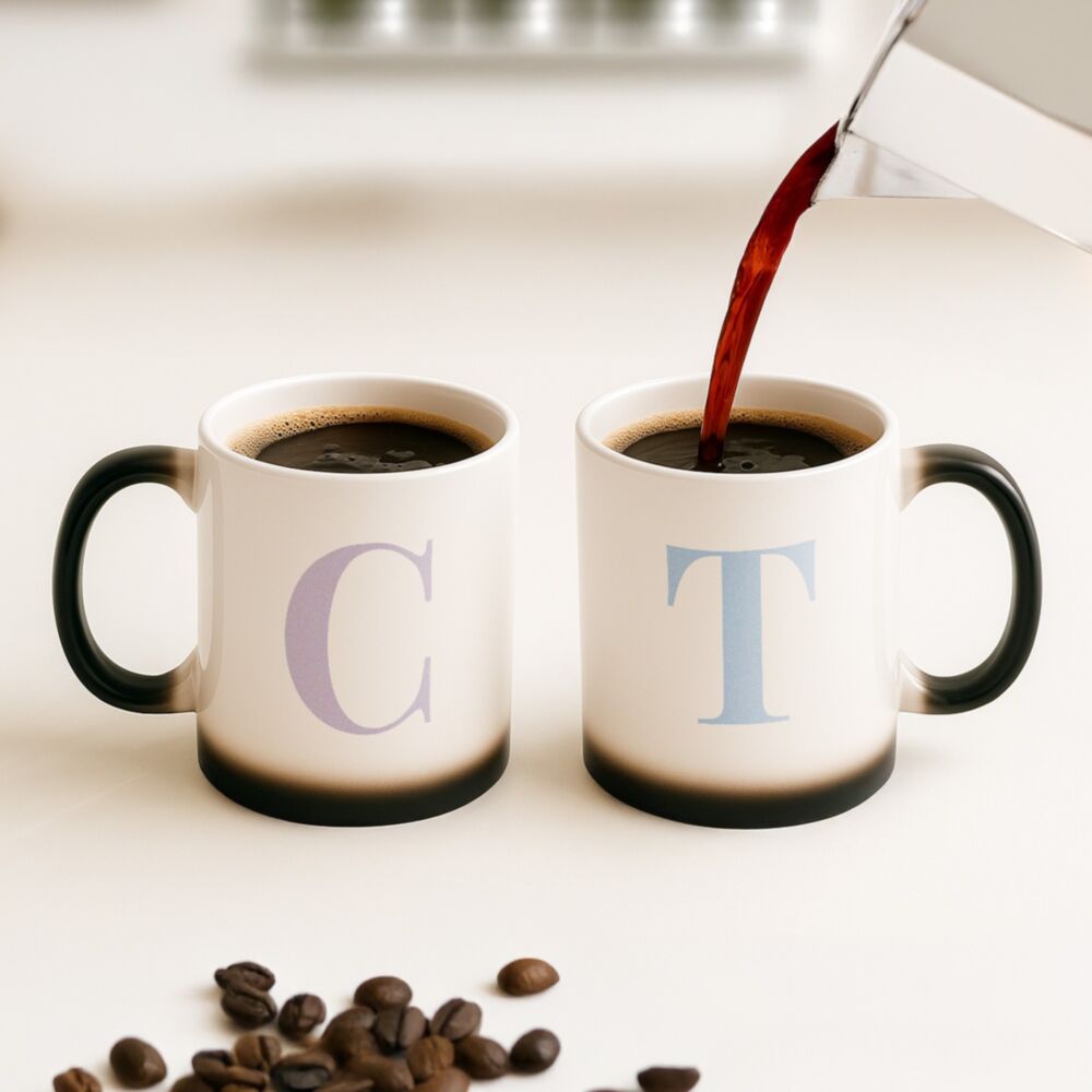 Personaliseerbare Mok met Monogram - Initiaal Koffiemok