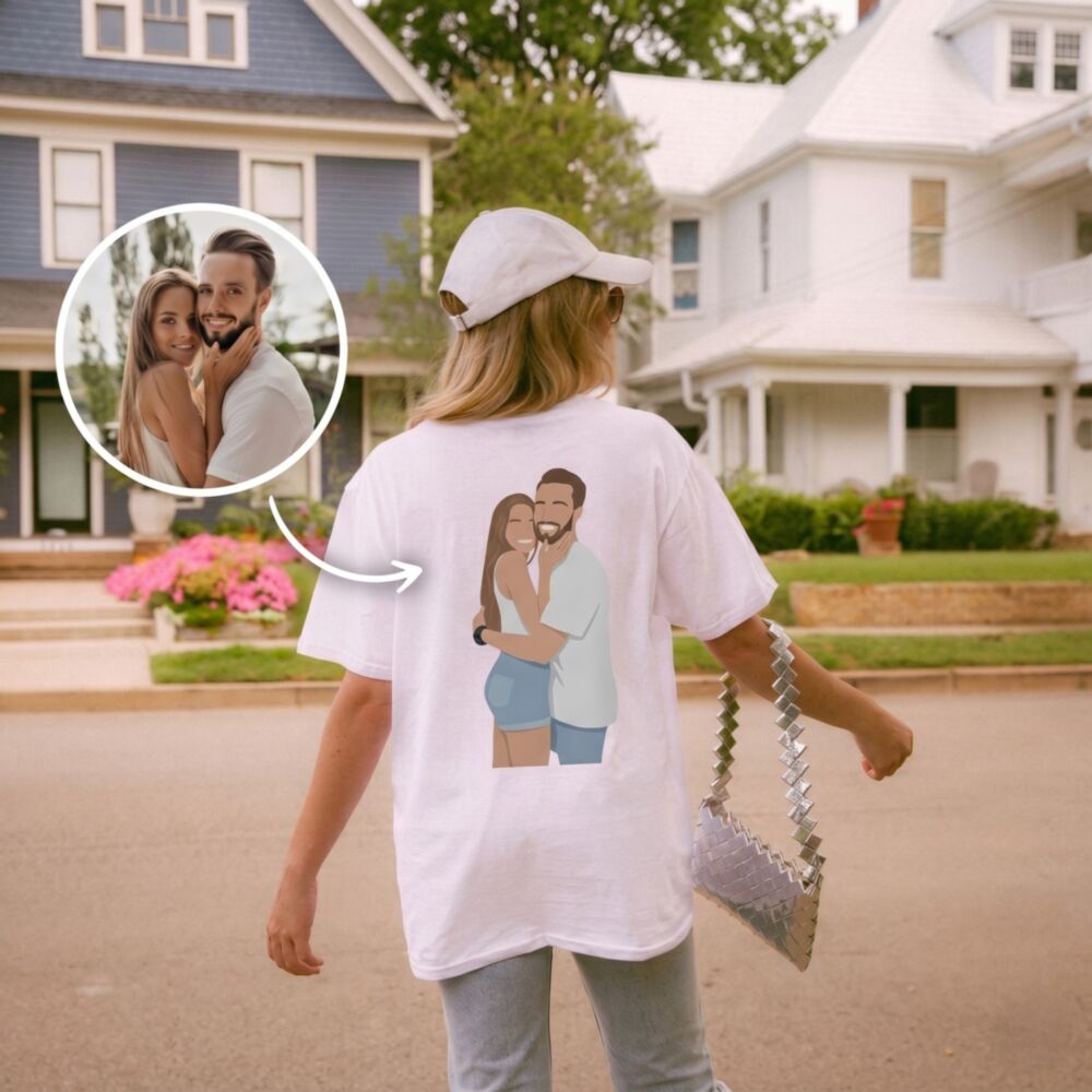Personaliseerbaar T-shirt met illustratie