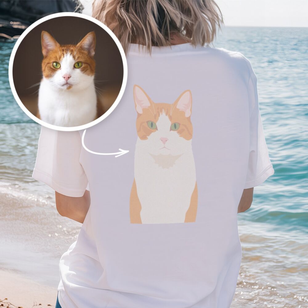 Personaliseerbaar T-shirt met illustratie