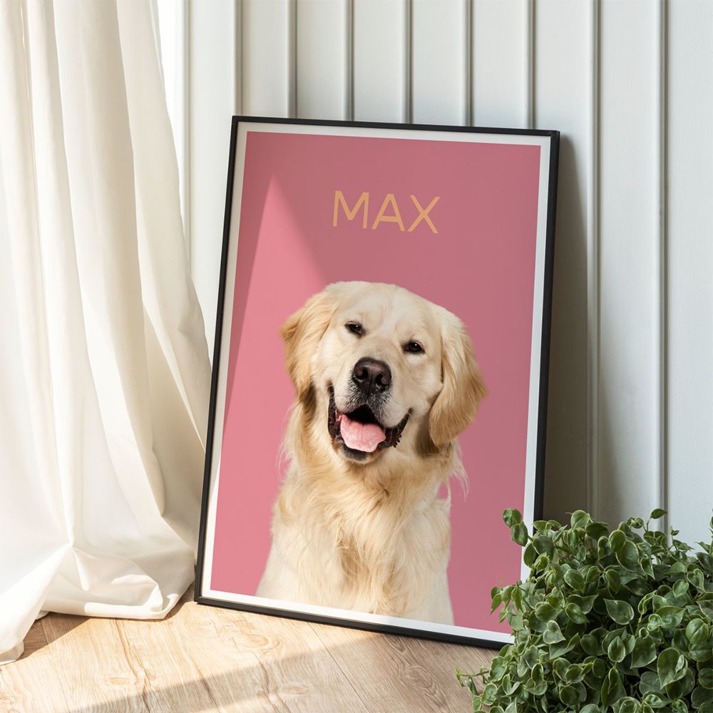 Gepersonaliseerde poster met jouw huisdier