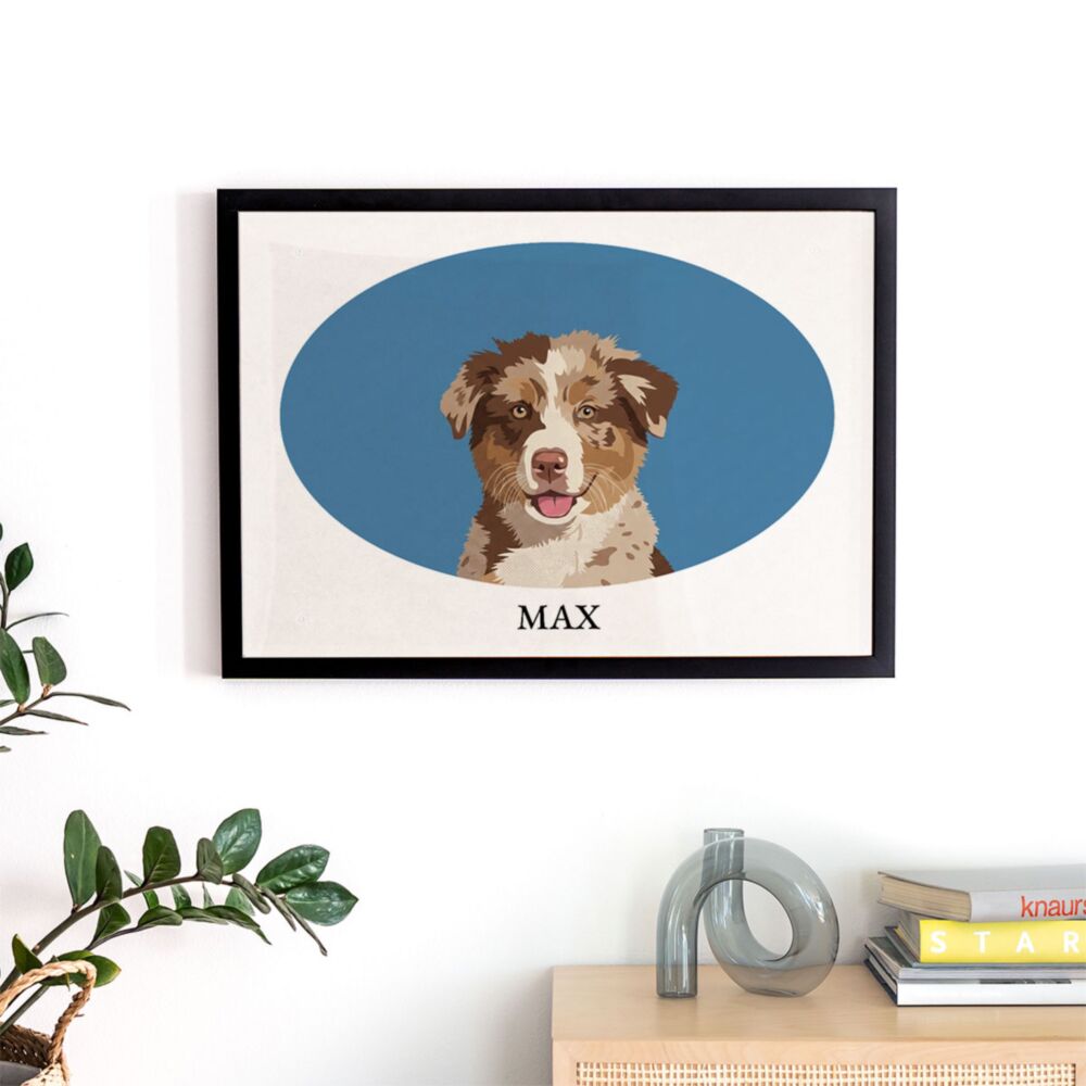 Huisdier Poster Personaliseerbaar met Illustratie