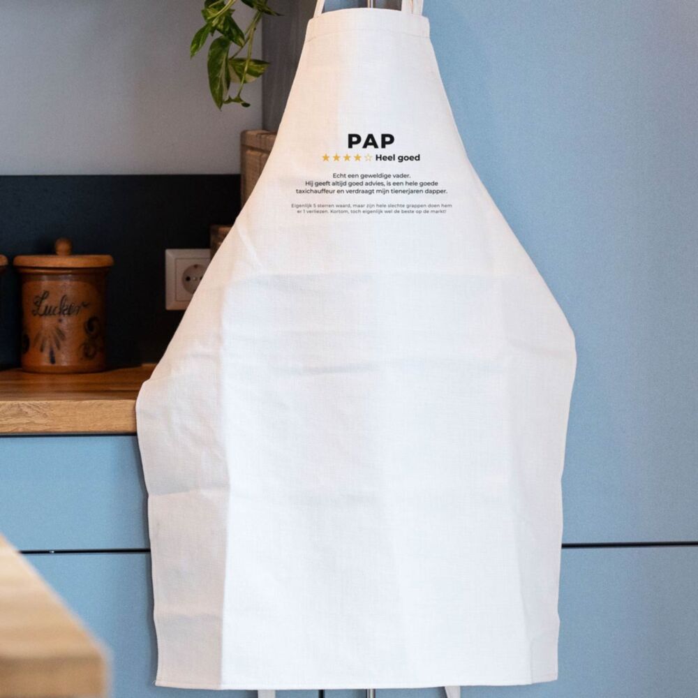 Keukenschort met jouw Beoordeling Gepersonaliseerd