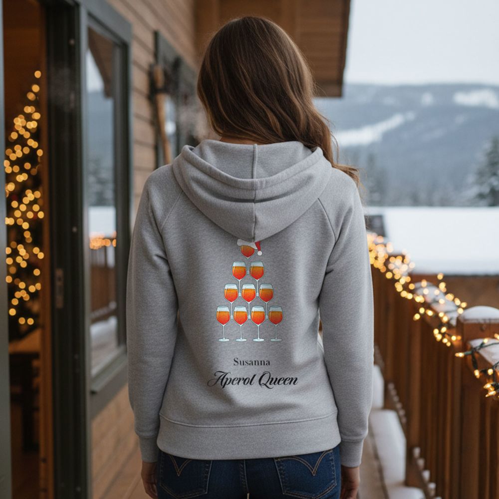 Gepersonaliseerde Aperol kerst hoodie