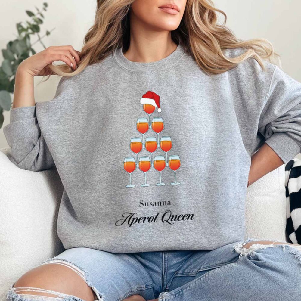 Gepersonaliseerde kersttrui aperol
