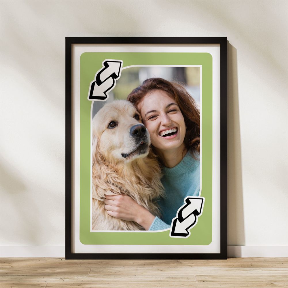 Gepersonaliseerde poster speelkaart met foto
