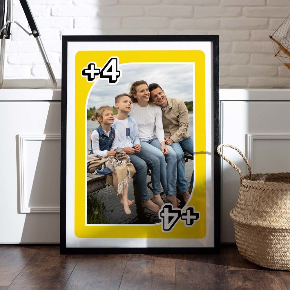 Gepersonaliseerde poster speelkaart met foto