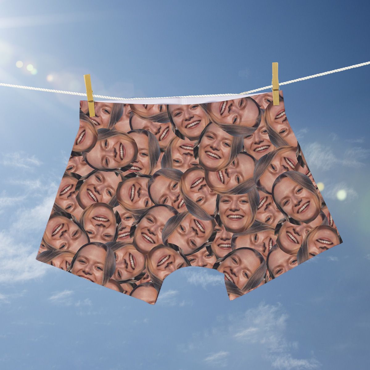 Gepersonaliseerde boxershorts voor heren met gezichtsfoto