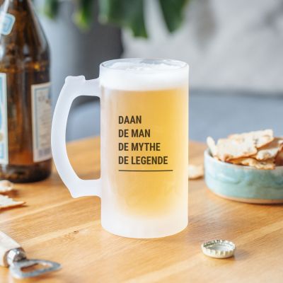 kerstcadeau voor hem - personaliseerbare bierpul modern