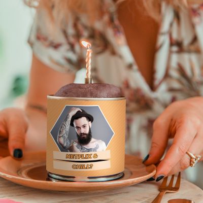 Cancake met foto en tekst