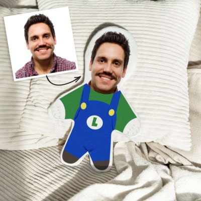 Mini Me Luigi Knuffel met Foto