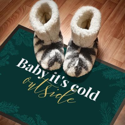 Gepersonaliseerde deurmat voor kerstmis Gepersonaliseerde deurmat voor kerstmis