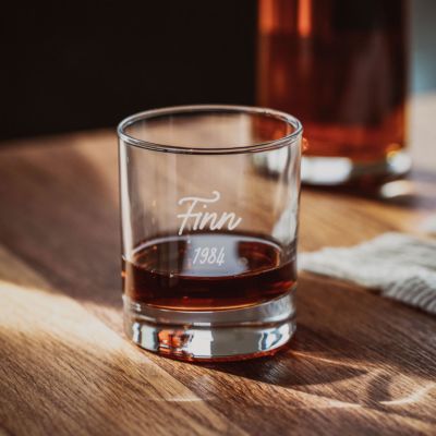 Gepersonaliseerd whisky glas met tekst