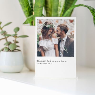 Gepersonaliseerde Polaroid-look Display Plexiglas