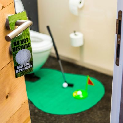 Sinterklaas cadeau ultieme golfset voor op het toilet