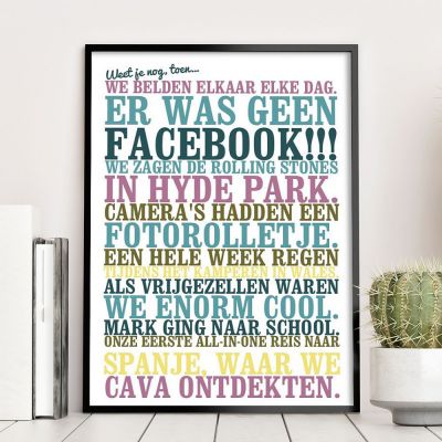 Weet je nog die tijd... - personaliseerbare poster cadeau_voor_ouders